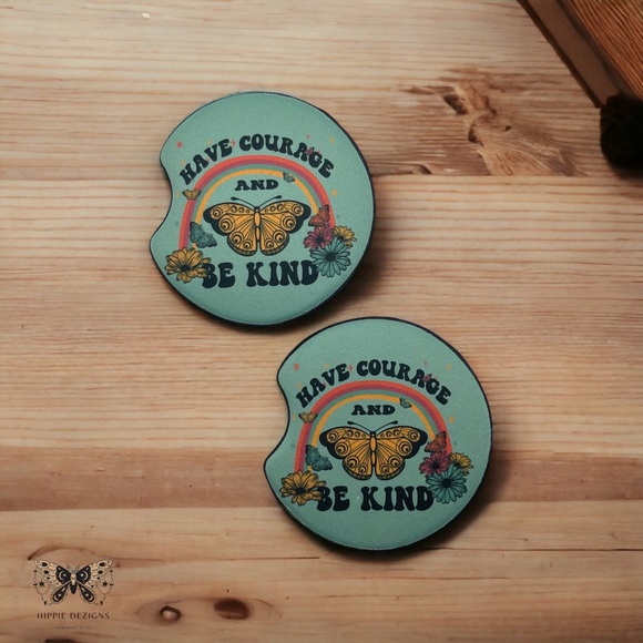 Have Courage 🦋 Car Coasters | Car Accessories - Picture 4 of 12
